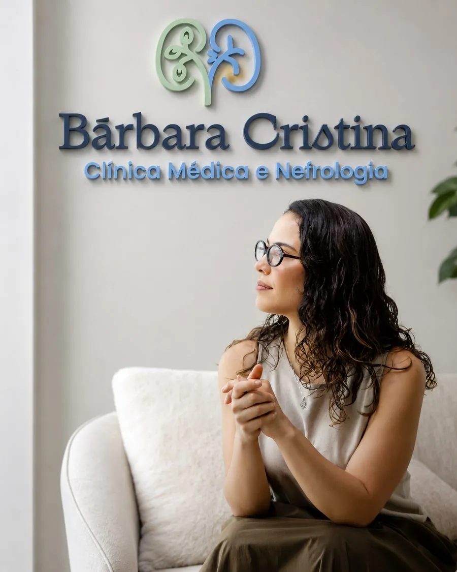 Dra. Bárbara Cristina em seu consultório
